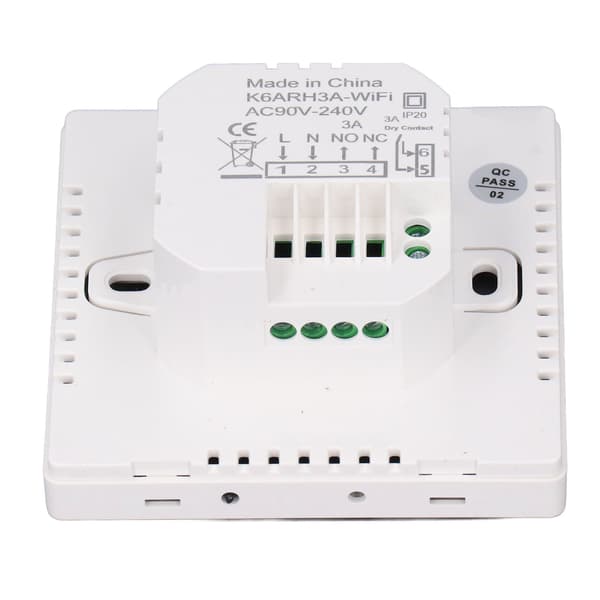 Smart Termostat WiFi APP Fjärrkontroll Timerinställning Programmerbar Golvvärmekontroller för Hem AC90‑240V
