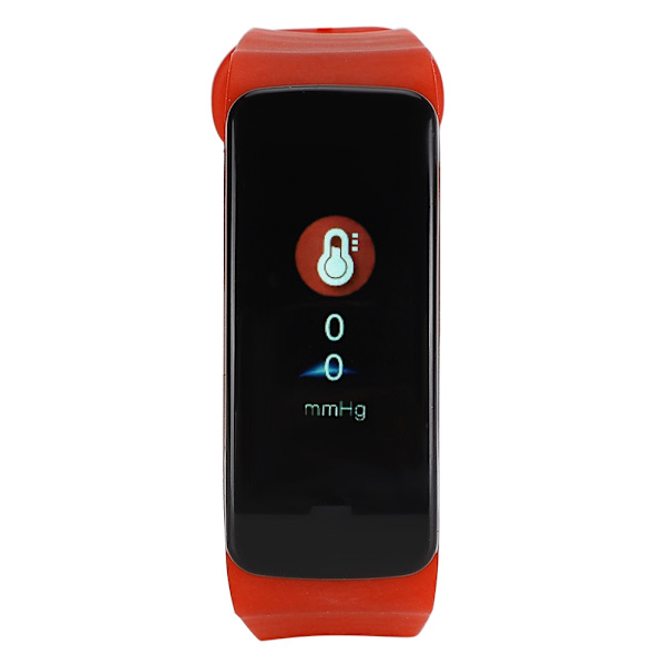 Hjertefrekvens Blodtryksmåler IP67 Vandafvisende Intelligent Ur Smart Armbånd (Orange)