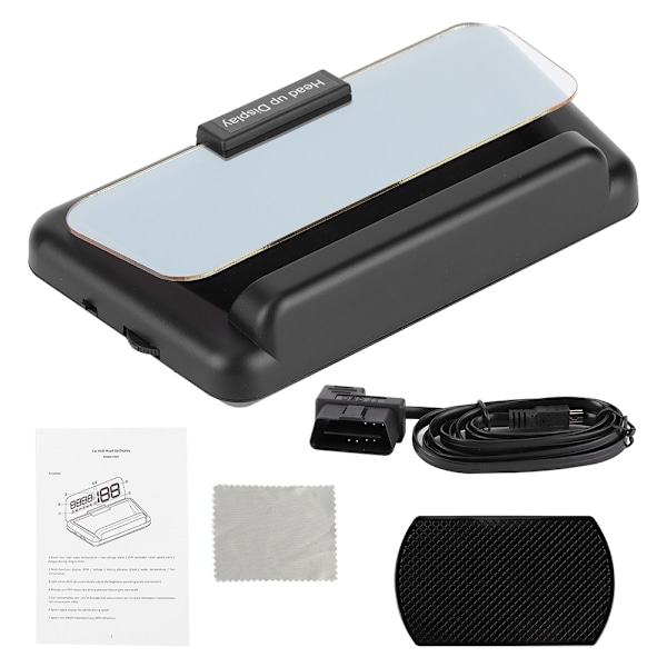 Universal 3,6 tommer HD Bil Head-Up Display HUD Monitor Multifunktionel OBD Projektor