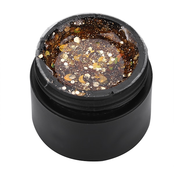 UV-gellakk for negler med store paljetter, Soak Off, blank lakk, fargerik dekorativ gel #5