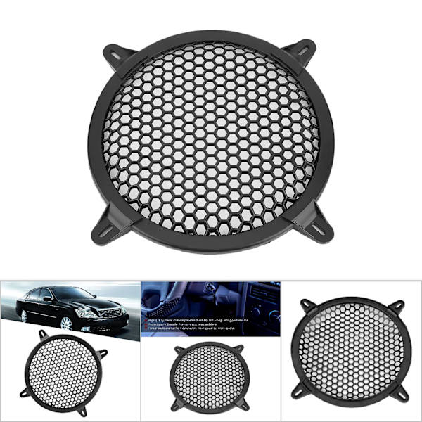Bil Audio Plastik Mesh Dæksel Woofer Højttaler Modifikation Beskyttelse Guard 8 tommer