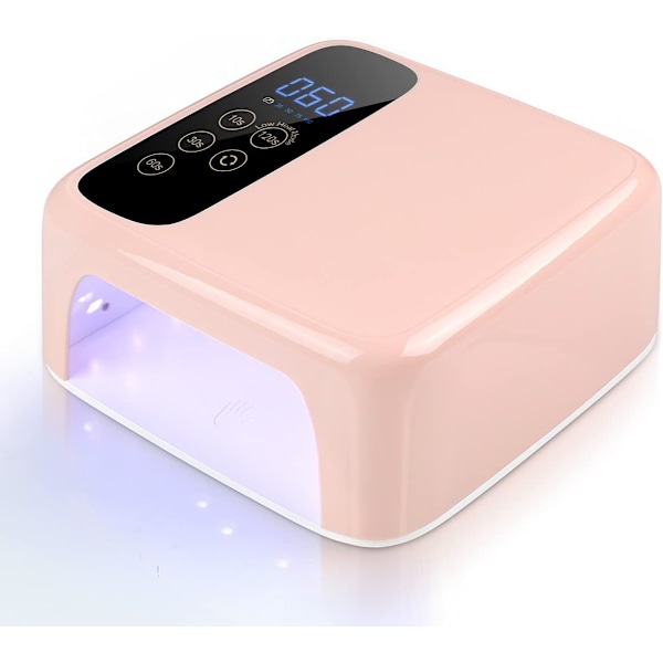 Timerinställningar Skonsam UV-ljus LED Nagel Lampa, Uppladdningsbar Trådlös Design Erbjuder Flexibilitet, Professionella Nagelkonstverktyg Med Smart Sensor Och
