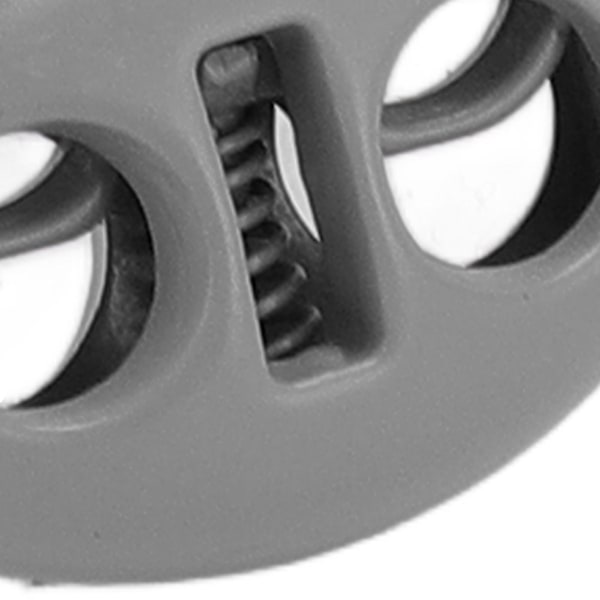 30 st Fjäderlås för Sladdar Zinklegering Hållbar Mångsidig Fjäder Toggle Stopper Fästelement för Dragsko Väskbyte Grå