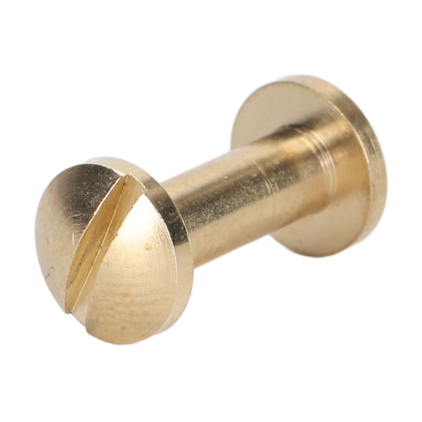 50 Set Mässingsnitar Kit DIY 8mm Spårskruv Dekorativ Böjd Nit för Läder Väska Tyg Byxor Väska Papper 7mm / 0.28in