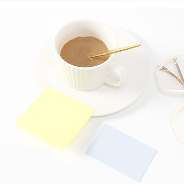 1 Förpackning 100 Ark Självhäftande Post-it-lappar Papperssida Markörer Memo Index Påminnelseflikar för Hem- och Kontorsbruk 76x50mm Vanlig Typ 4 Färger