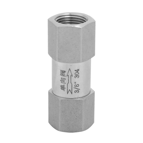 304 Rustfrit Stål Hex Split Check Valve Høj Temperatur & Tryk Modstand (3/8in BSPP)
