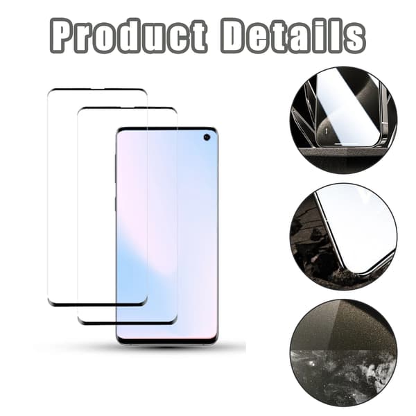 2-pack Samsung S10 Skärmskydd - Härdat Glas 9H - Superkvalitet 3D
