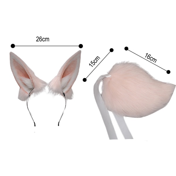 Kanin Katteører Ulv Ræv Ører Hovedbånd Dyr Sød Hoved Tilbehør
