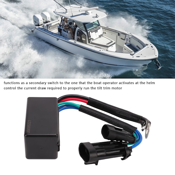 Udenbordsmotor Hældning Trim Relækontakt 12V 586767 Udskiftning til Johnson Evinrude 135 HK E135HSLABK AB Model