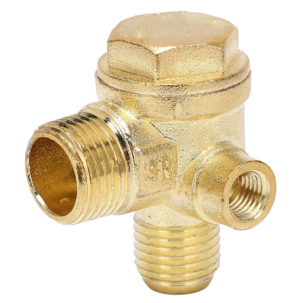 3 stk. Kontrolventiler 3-vejs Messing Luftkompressor Tråd Central Pneumatisk Tilbehør 8mm 16mm 14mm