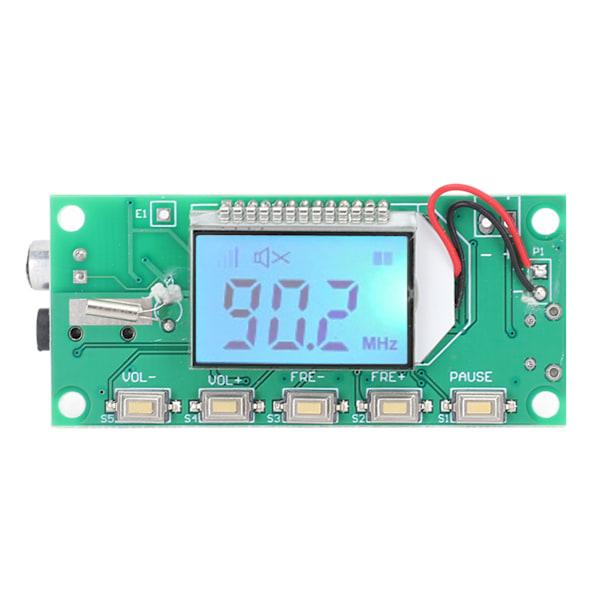DSP PLL FM-senderkort Digital frekvensmodulasjonsmodul for stereo trådløs mikrofon DC3V‑5V 87‑108MHz