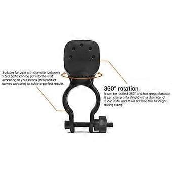Sykkellys Frontstativ Lyktfester Brakett Klemme Lampeholder 360 Graders Rotasjon