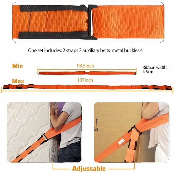 Tunga föremål lyftbara, möbler justerbart flyttsystem, professionell flyttutrustning för ergonomisk design, apparater och möbler