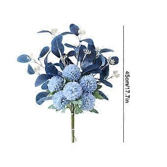 Ping Pong Krysantemum Bukett, Eukalyptusboll, Bröllopsblomsterarrangemang