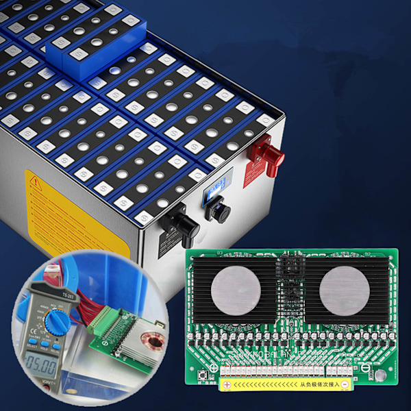 Aktiv Balancer Lithium Batteri Aktiv Udligner 4‑24S Batteri Balancebræt 8A