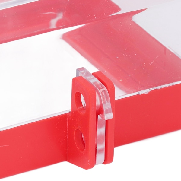 Nödstoppsknappskydd Tryckknapp Brytare Spärrskydd Transparent Fodral med Monteringsdelar 105x105x63mm