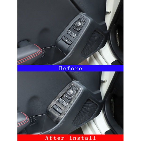 2 stk. Vindue Liftswitch Panel Trim Carbon Mønster Fint Tekstur Udskiftning til Subaru BRZ ZN8 ZD8 2022+