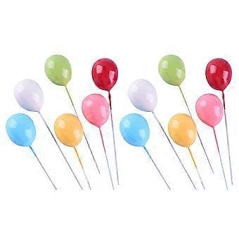 12 stk. Cupcake Toppers Kake Pynt Ballongform Bake Pynt Dessert Pynt