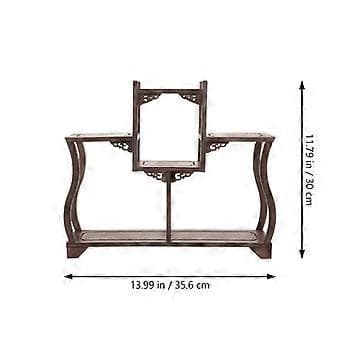 Retro Liten Vase Display Stand Vase Stativ Figurin Display Base Riser i Tre