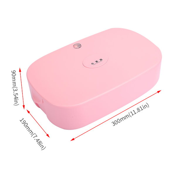 Professionell UV LED-rengöringsbox för nagelkonstverktyg, underkläder, UV-rengöringsenhet, rosa