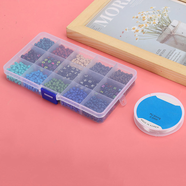 DIY-käsityöpyöreät neliöhelmikit rannekkeille, kaulakoruille ja korujen valmistukseen