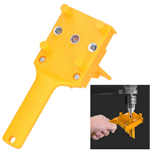 Dowel Jig Handhållen Guide för Borrning av Hålräta Hål 6mm 8mm 10mm för Träbearbetning