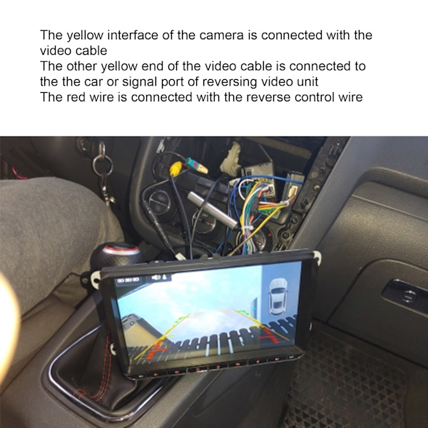 Nummerpladelys Backup Kamera med LED HD CCD Nattesyn IP68 Vandafvisende Passer til Bora 11-13