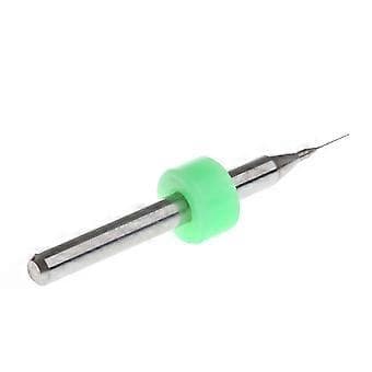 Ny 10st 0.2mm Spets 1/8\" Skaft Spiralspår Volframkarbid Mikro PCB Borr Grön