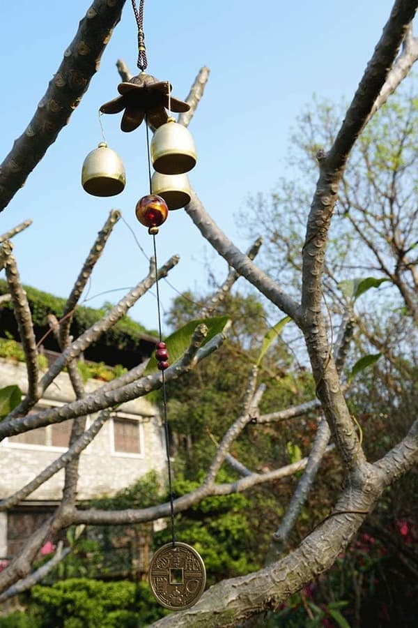 3 kellon onnen tuulikellot Feng Shui tuulikello S-koukulla Go:lle