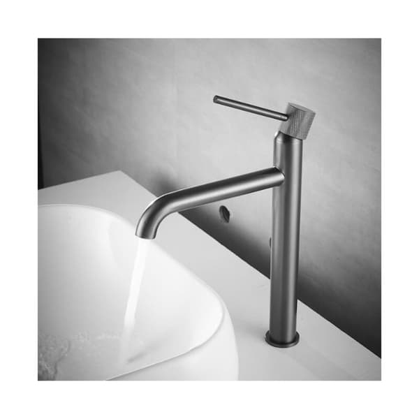 Matt Sort Servantkran, Enkel Installering, Vannbesparende Lufter, Solid Messingkonstruksjon, Rustbestandig Finish, Økonomisk Miljøvennlig