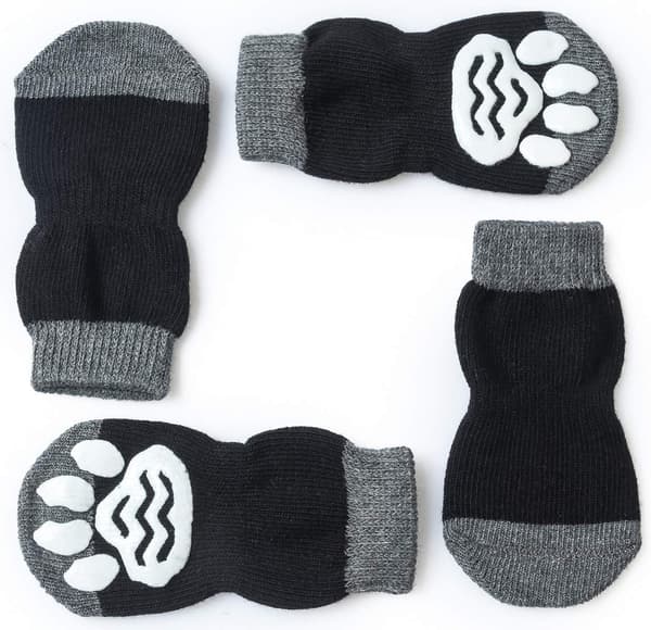 2 par anti-slip sokker til hunde og katte - til beskyttelse af dyr