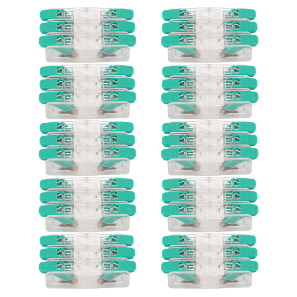 10 st 3 in 3 ut Trådkoppling Snabbkoppling Ledningsklämma Elektriska Kabelkopplingar 0,5‑6mm² 41A 450V