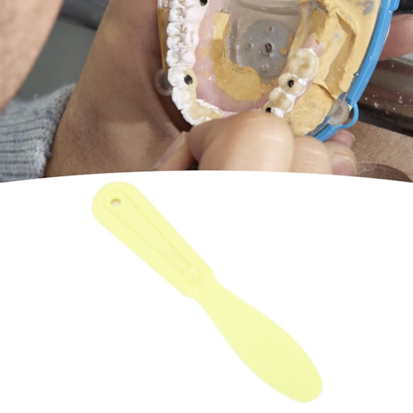 5 st. Gips Spatel Ergonomisk Mjuk Touch Arbetsbesparande Slitstark Blandning Rör Spatel för Skulpturvax Gul
