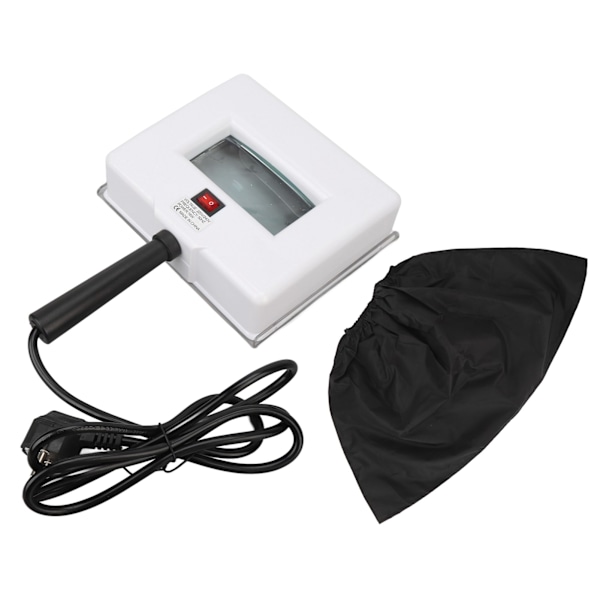 Hudanalysatorlampe for å identifisere tydelig - Håndholdt, bærbar UV-forstørrelseslampe for hudtesting for skjønnhetssalonger, EU-plugg 220V