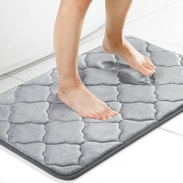 Maskintvättbara Ultraabsorberande Badrumsmattor, Mjukt Memory Foam Ger Plyschig Komfort Under Fötterna I Ditt Dusch- Eller Badkarutrymme