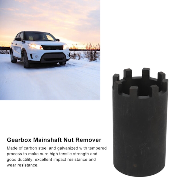 Gearkasse Hovedakselmøtrik Værktøj 600300 1/2 tommer Kvadratisk Driver Kulstofstål Galvaniseret Udskiftning til Land Rover Serie