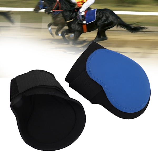 2pcs Horse Support Boots Adjustable Lightweight Horse Legs Guard for Riding EnthusiastsBlue Hind Legs XL