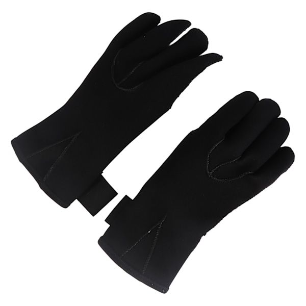 3mm Dykarhandskar med Elastisk Handled Anti-Slip Partiklar Vattentäta Våtdräktshandskar för Snorkling Paddling Surfing M