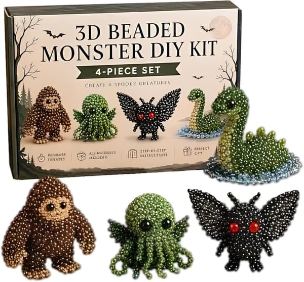 3D Perledyr DIY Håndlaget Perlesett, Søtt Perlehåndverkssett - Gorilla E