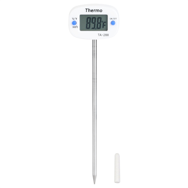 Digitalt mattermometer med rustfritt stålsonde - Digitalt grilltermometer - Temperaturtestverktøy