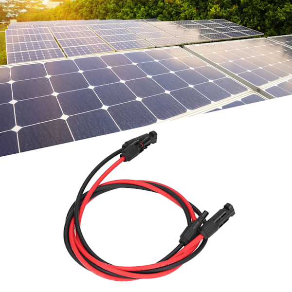 Solcelleforlengelseskabel Fotovoltaisk ledning PPO Vanntett for kraftproduksjon 3 meter