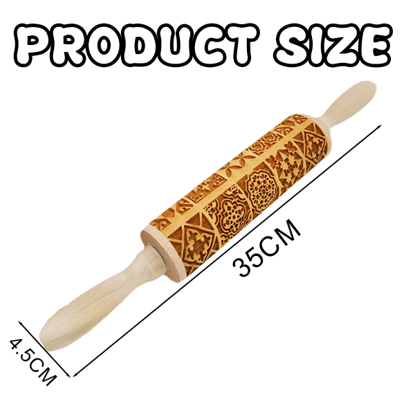 Baking rolling pin, embossing rolling pin, Carving embossing