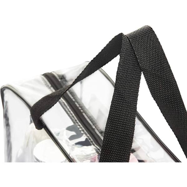 2 stk. Stor gennemsigtig makeup kosmetik toilettaske, 