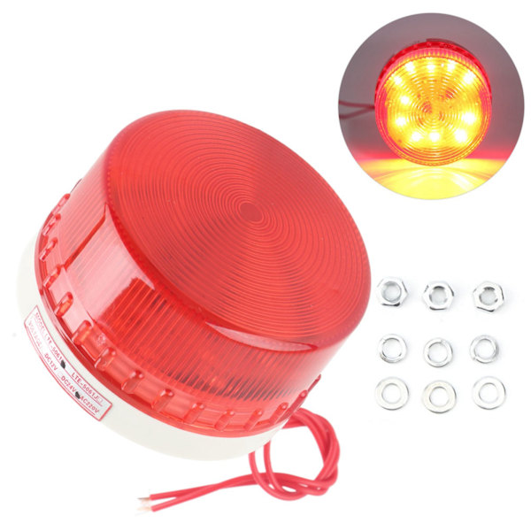 LTE‑5061 Mini LED-varningsljus Strobe Fast Spiral Signal Blinkande Enhet AC220V