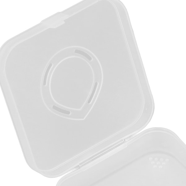 5 stk. Pudderpuf Opbevaringsboks Holder Transparent Hvid Åndbar Støvfri Makeup Puf Beholder Etui