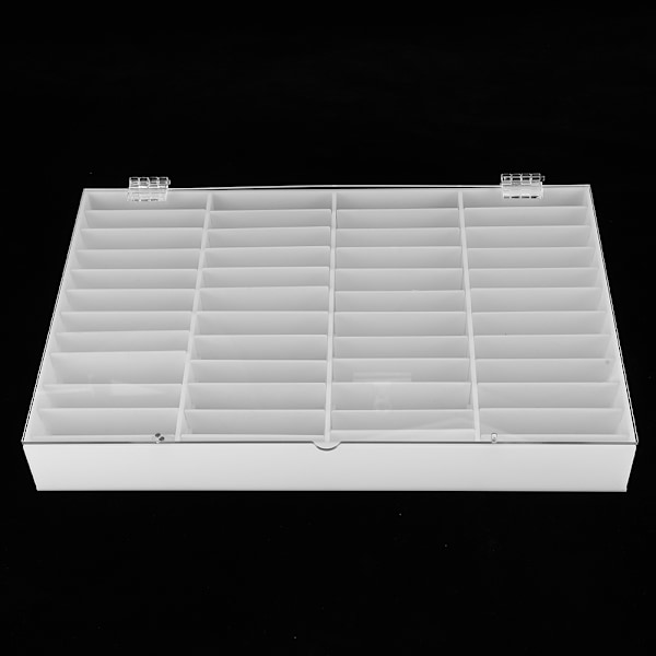 44 Rudes Neglekunst Tip Display Case Falske Negletips Opbevaringsboks Akryl Manicure Tilbehør