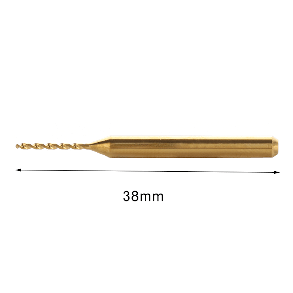 10 stk PCB Borer med Guld Nano-belægning Høj Effektivitet 0,1‑1mm PCB Borer Sæt til Miniature Gravering