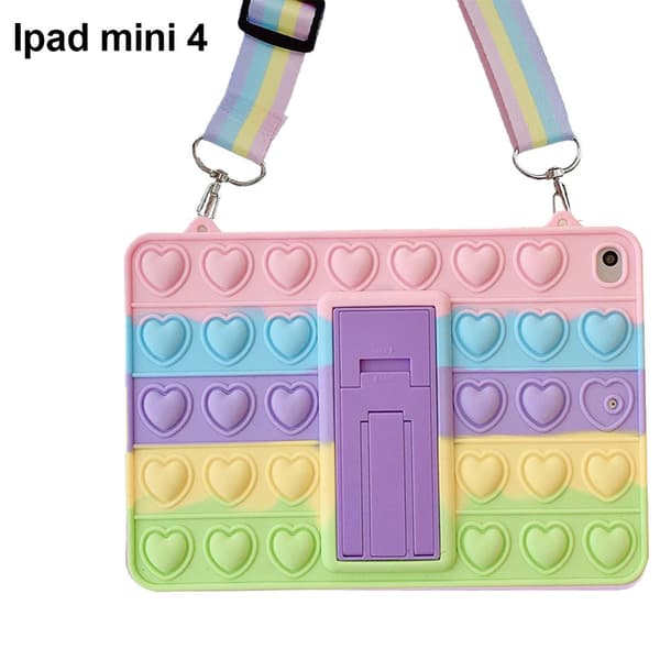 Decompression Bubble Design iPad mini 4 Fodral Stötsäkert Allroundskydd, med Halsband