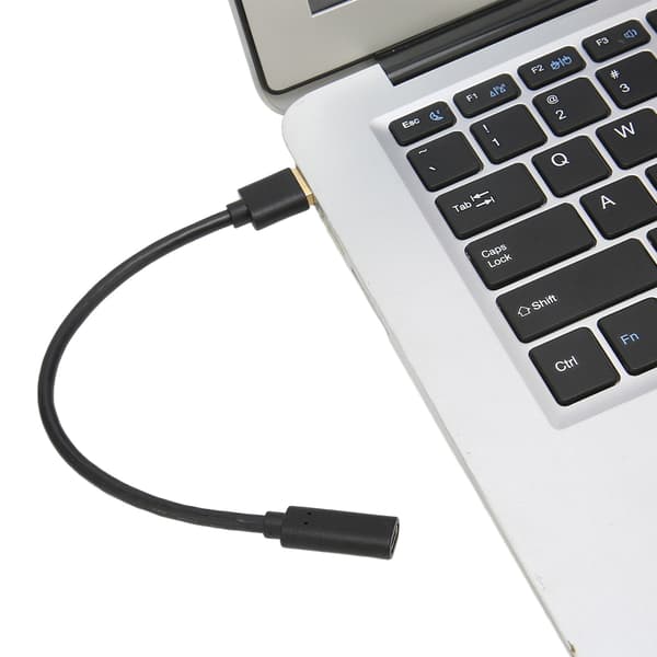 Universal USB A till Typ C Adapter, Dataöverföring Laddningsstöd Kompakt Design Magnetisk Ring Stor Kompatibilitet 20CM