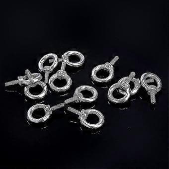 M4 Öglebultar - 304 Rostfritt Stål Lyftöglor (12-pack)